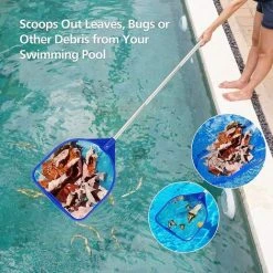 ABCRITAL Pool-Oberflächen-Skimmer, Reinigungs-Skimmer-Pool-Reinigungsset Mit Teleskop-Pool-Netzgriff Für Schwimmbäder, Teiche, Springbrunnen, Aquarien, Spa-Reinigungszubehör -Poolreinigung Verkäufe 2022 59637760 3