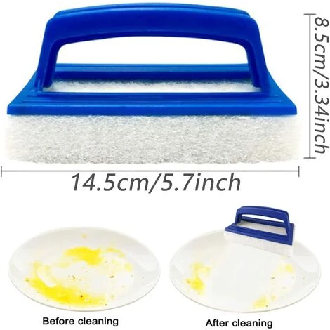 HIASDFLS Wasserleitungs-Schwammbürste, Mit Griff, Pool-Bodenwandbürste, Pool-Reinigungsbürste Für Schwimmbäder, Whirlpools, Spas, Springbrunnen, Boden, Badezimmer, Küche, 2 Stück 3 HIASDFLS Wasserleitungs-Schwammbürste, Mit Griff, Pool-Bodenwandbürste, Pool-Reinigungsbürste Für Schwimmbäder, Whirlpools, Spas, Springbrunnen, Boden, Badezimmer, Küche, 2 Stück – Bild 3