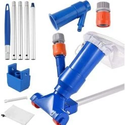 HIASDFLS Manueller Saug-Pool-Reiniger, Tragbares Pool-Brunnen-Staubsauger-Werkzeug – Kann Am Gartenschlauch Befestigt Werden