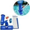 HIASDFLS Tragbarer Pool-Jet-Reiniger Pool Jet Tragbares Vakuum-Skimmer-Kit Pool-Spa-Werkzeug - Blau