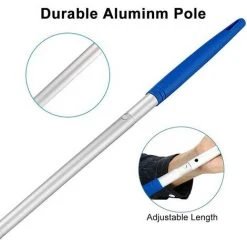 HIASDFLS 1 Set Pool-Kescher, Untere Kescher Mit 1,6 M Abnehmbarem Griff, Feines Skimmer-Kescher-Pool-Reinigungsset Für Schwimmbecken, Teiche -Poolreinigung Verkäufe 2022 59708742 5