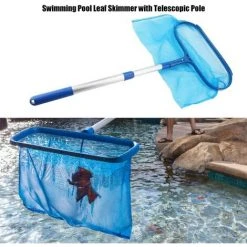 HIASDFLS Professionelles Pool-Skimmernetz Mit Strapazierfähiger Teleskopklemme Pool-Skimmer-Laubnetz Zum Reinigen Von Rechen Poolreinigungszubehör Entfernen Sie Blätter Und Schmutz – Pool-Laubnetz Mit Teleskopstange -Poolreinigung Verkäufe 2022 59708747 3