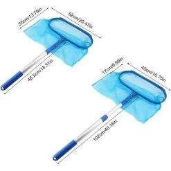 HIASDFLS Professionelles Pool-Skimmernetz Mit Strapazierfähiger Teleskopklemme Pool-Skimmer-Laubnetz Zum Reinigen Von Rechen Poolreinigungszubehör Entfernen Sie Blätter Und Schmutz – Pool-Laubnetz Mit Teleskopstange -Poolreinigung Verkäufe 2022 59708747 4