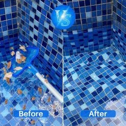 HIASDFLS Schwimmkescher (tiefer Kescher), Schwimmbecken-Skimmer Mit 90-Aluminium-Teleskopstange Für Schwimmbecken, Teiche, Aquariu, Heiße Quellen, Springbrunnen, Teich -Poolreinigung Verkäufe 2022 59708748 5