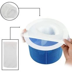 HIASDFLS 20 Stück Pool-Skimmer-Socken Pool-Skimmer-Socken Filtertuch Tubular Basket Screen Liner Ultra Fine Mesh Für Basket Pool Mit Handschuhen -Poolreinigung Verkäufe 2022 59708754 3
