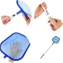 HIASDFLS Pool-Skimmer-Netz, Verstellbare Teleskopstange Aus Aluminium, Zum Schnellen Reinigen Von Schmutz Und Blättern Auf Und Im Boden, 48 Zoll -Poolreinigung Verkäufe 2022 59708760 3