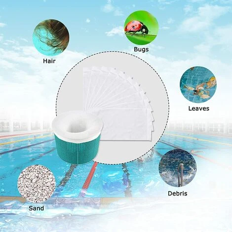 HIASDFLS Pool-Filtersocken (10 Stück) 丨 Pool-Skimmer-Socken 丨 Pool-Skimmer-Socken – Filterschoner Für Filter-Skimmer-Korb, Siebeinlage – Ultrafeines Netz Für Pool-Korb 5 HIASDFLS Pool-Filtersocken (10 Stück) 丨 Pool-Skimmer-Socken 丨 Pool-Skimmer-Socken – Filterschoner Für Filter-Skimmer-Korb, Siebeinlage – Ultrafeines Netz Für Pool-Korb – Bild 5