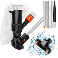 WERKZEUGE Pool-Staubsauger, Manueller Bodenstaubsauger Mit 5 Wellen Und Netzbeuteln, Teich-Spa-Brunnen-Pool-Staubsauger-Zubehör