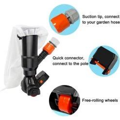 WERKZEUGE Pool-Staubsauger, Manueller Bodenstaubsauger Mit 5 Wellen Und Netzbeuteln, Teich-Spa-Brunnen-Pool-Staubsauger-Zubehör -Poolreinigung Verkäufe 2022 59711766 4