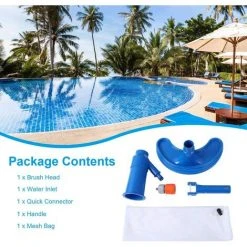 QERSTA Mini-Jet-Pool-Staubsauger Mit Tragbarem Schnellreinigungs-Saugkopf Mit Bürste Und Schlauchanschluss (Schlauch Nicht Im Lieferumfang Enthalten) -Poolreinigung Verkäufe 2022 59920631 5