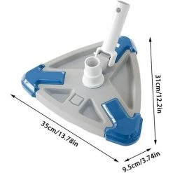QERSTA Drei-Ecken-Schwimmbad-Saugkopf-Pool-Reiniger-Schmutz-Saugmaschinen-Reinigungsbürste -Poolreinigung Verkäufe 2022 61081473 4