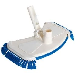 LIFCAUSAL Tragbarer Saugkopf Mit Seitenbürsten Schwimmbad Gebogener Saugkopf Poolwannen-Reinigungszubehör