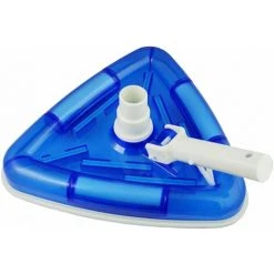 LIFCAUSAL Transparenter Dreieck-Pool-Vakuumkopf Inground Oberirdischer Pool-Vakuumbürstenkopf Spa-Vinyl-Pool-Vakuumaufsatz Mit Gewichteter Basis Und Bürsten