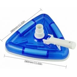 LIFCAUSAL Transparenter Dreieck-Pool-Vakuumkopf Inground Oberirdischer Pool-Vakuumbürstenkopf Spa-Vinyl-Pool-Vakuumaufsatz Mit Gewichteter Basis Und Bürsten -Poolreinigung Verkäufe 2022 63587127 4