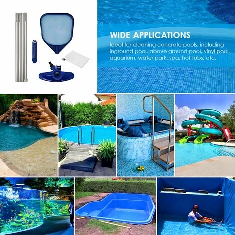 LIFCAUSAL Schwimmbecken-Vakuumkopf Saugkopf Flexibler Vakuumaufsatz Mit Thermometer-Aufbewahrungsnetz Reinigungswerkzeug Für Poolboden-Poolwand 3 LIFCAUSAL Schwimmbecken-Vakuumkopf Saugkopf Flexibler Vakuumaufsatz Mit Thermometer-Aufbewahrungsnetz Reinigungswerkzeug Für Poolboden-Poolwand – Bild 3