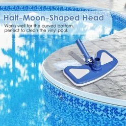 LIFCAUSAL Halbmond-Pool-Vakuumkopf Inground Oberirdischer Schwimmbad-Vakuumbürstenkopf Spa-Vakuumaufsatz Mit Beschwerter Basis Und Bürsten -Poolreinigung Verkäufe 2022 63587222 5
