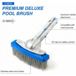 LIFCAUSAL 5-Zoll-Hochleistungs-Draht-Pool-Bürsten-Pool-Reiniger, Aluminiumgriff Und Edelstahlborsten, Entwickelt Für Beton- Und Gunite-Pools, Ideal Für Die Bekämpfung Hartnäckiger Flecken 7 LIFCAUSAL 5-Zoll-Hochleistungs-Draht-Pool-Bürsten-Pool-Reiniger, Aluminiumgriff Und Edelstahlborsten, Entwickelt Für Beton- Und Gunite-Pools, Ideal Für Die Bekämpfung Hartnäckiger Flecken -Poolreinigung Verkäufe 2022 63587244 3