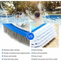 LIFCAUSAL 5-Zoll-Hochleistungs-Draht-Pool-Bürsten-Pool-Reiniger, Aluminiumgriff Und Edelstahlborsten, Entwickelt Für Beton- Und Gunite-Pools, Ideal Für Die Bekämpfung Hartnäckiger Flecken 9 LIFCAUSAL 5-Zoll-Hochleistungs-Draht-Pool-Bürsten-Pool-Reiniger, Aluminiumgriff Und Edelstahlborsten, Entwickelt Für Beton- Und Gunite-Pools, Ideal Für Die Bekämpfung Hartnäckiger Flecken -Poolreinigung Verkäufe 2022 63587244 5