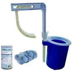 WELL2WELLNESS Pool Einhängeskimmer Für Quick Up Pools Plus 50g Fibalon