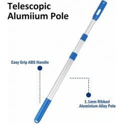 LIFCAUSAL Universelle Professionelle Schwimmbadstange, Abnehmbares Teleskop-Aluminium Für Schwimmbeckennetz, Skimmer, Rechen, Vakuumkopf, Bürstenreinigungsgeräte, Strapazierfähig, Für Skimmernetz, Vakuumkopf Und Bürste -Poolreinigung Verkäufe 2022 63749095 4