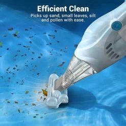 LIFCAUSAL Hand-Pool-Staubsauger, Kabelloser Wiederaufladbarer Pool-Staubsauger Mit Scheuerbürstenkopf, Großer Filterbeutel, Perfekt Für Oberirdische/unterirdische Pools, Kleine Pools -Poolreinigung Verkäufe 2022 63749454 3