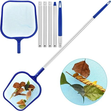 RHAFAYRE Schwimmbecken-Kescher, Oberflächen-Kescher Für Schwimmbäder, Boden-Kescher 1,2 M Pool-Skimmer-Kescher Mit Teleskopgriff, Reinigungs-Kescher Für Pool, Spa, Teiche 1 RHAFAYRE Schwimmbecken-Kescher, Oberflächen-Kescher Für Schwimmbäder, Boden-Kescher 1,2 M Pool-Skimmer-Kescher Mit Teleskopgriff, Reinigungs-Kescher Für Pool, Spa, Teiche