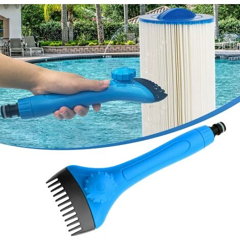 HEGUYEY Pool Filter Cleaner Clean Brush, Spa-Schwimmbad-Reinigungsschmutz- Und Schmutzfilter Mit Einstellknopf Zum Reinigen Des Filters Für Whirlpool, Schwimmbad, Spa 1 HEGUYEY Pool Filter Cleaner Clean Brush, Spa-Schwimmbad-Reinigungsschmutz- Und Schmutzfilter Mit Einstellknopf Zum Reinigen Des Filters Für Whirlpool, Schwimmbad, Spa