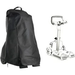 TINOR Abdeckung Für Poolroboter, Abdeckung Für Gartenroboter Mit Griff Und Kordelzug, Wasserdicht, 420D Oxford Black 56 * 66 * 107 Cm