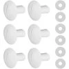 TINOR 6 Sätze Radschrauben Aus Weißem Kunststoff Mit C55-Unterlegscheiben Für Polaris 180 280 Poolreiniger-Zubehör
