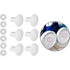 TINOR 6 Sätze Radschrauben Aus Weißem Kunststoff Mit C55-Unterlegscheiben Für Polaris 180 280 Poolreiniger-Zubehör -Poolreinigung Verkäufe 2022 65265421 5