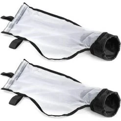 TINOR 2er-Pack Nylon-Mesh-Pool-Reinigungsbeutel Mit Allzweck-Reißverschluss, Ersatzteile Für Polaris 360 380 Pool-Reiniger