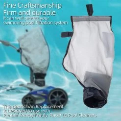 TINOR 2er-Pack Nylon-Mesh-Pool-Reinigungsbeutel Mit Allzweck-Reißverschluss, Ersatzteile Für Polaris 360 380 Pool-Reiniger -Poolreinigung Verkäufe 2022 65268545 3