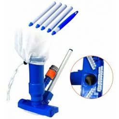 LIFCAUSAL Schwimmbecken-Reinigungsset Staubsauger-Saugkopf Mit Bürsten Ausziehbarer Stangennetzbeutel -Poolreinigung Verkäufe 2022 65899618 3