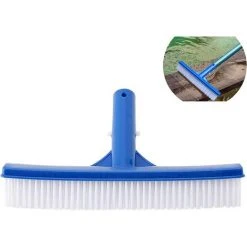 SOEKAVIA Schwimmbad BüRste Kunststoff Pool Pinsel BüRste Mit Aufnahme PoolbüRsten Reinigung Pools PoolbüRste Gute Wand Boden BüRste Poolwand Weiches Haar Schadet Der Pool-ReinigungsbüRste 25,0 Cm (1er Pack)