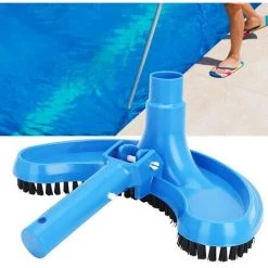 MONLY Schwimmbecken-Saugkopfbürste, Flexibles Halbmond-Reinigungswerkzeug Mit Gebogenem Saugkopf