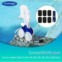 READCLY TSP10P Und 91003105 Druckseitiger Pool-Roboterreiniger Für Polaris 180 280 360 380 3900 Sport Anti-Spray-Turbodüse + 6 Schaumstoffbürsten -Poolreinigung Verkäufe 2022 66539536 5