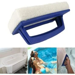 READCLY 2 Stück Schwammbürste Wasserlinie Poolbürste Mit Griffbürste Bodenwand Schwimmbecken Reinigungsbürste Für Pools Whirlpools Spas Brunnen Boden Badezimmer Küche -Poolreinigung Verkäufe 2022 66539659 4