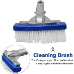 READCLY Pool-Reinigungsbürste 15,5 Mit Aluminiumgriff Und Aluminiumverstärktem Rücken, Geeignet Zum Reinigen Von Schwimmbecken, Spa-Oberflächen Und -Wänden, Einfache Handhabung, Langlebig Und Einfach Zu Bedienen. -Poolreinigung Verkäufe 2022 66540260 5