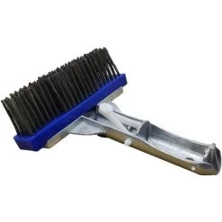 BF Schwimmbecken-Reinigungsbürste Schwimmbecken-Reinigungswerkzeug Schwimmbecken-Drahtbürste Schwimmbecken-Zubehör 5-Zoll-Edelstahl-Schwimmbadbürste Poolbodenbürste Drahtbürste (1 Stück Schwarz)