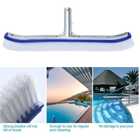 BF Pool-Reinigungsbürstenkopf 18-Zoll-Aluminium-Bürstenkopf-Reinigungsbürste Für Schwimmbäder, Spas, Badewannen 5 BF Pool-Reinigungsbürstenkopf 18-Zoll-Aluminium-Bürstenkopf-Reinigungsbürste Für Schwimmbäder, Spas, Badewannen – Bild 5