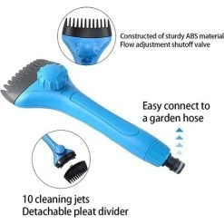 BF Schwimmbadreinigungswerkzeug Abnehmbare Schwimmbadfilter-Reinigungsbürste Kann An Den Gartenwasserschlauch Angeschlossen Werden (blau 1 Stück) -Poolreinigung Verkäufe 2022 66555763 3