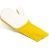 DECKON 2 St��ck Handschuhe Mit Schwamm Zum Reinigen Der Wasserlinie Des Pools Gelb Und Wei? (2 Rechte Hand)