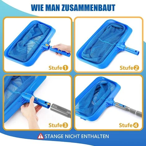 DECKON Oberfl?chen-Kescher, Professionelles Schwimmbecken-Bodennetz Mit Gro?er Kapazit?t, Oberfl?chenblatt-Sammlung Ohne Stangentiefes Kescher F��r Schwimmb?der, Teiche, Spas, Wasserparks, Blau 2 DECKON Oberfl?chen-Kescher, Professionelles Schwimmbecken-Bodennetz Mit Gro?er Kapazit?t, Oberfl?chenblatt-Sammlung Ohne Stangentiefes Kescher F��r Schwimmb?der, Teiche, Spas, Wasserparks, Blau – Bild 2