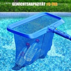 DECKON Oberfl?chen-Kescher, Professionelles Schwimmbecken-Bodennetz Mit Gro?er Kapazit?t, Oberfl?chenblatt-Sammlung Ohne Stangentiefes Kescher F��r Schwimmb?der, Teiche, Spas, Wasserparks, Blau 5 DECKON Oberfl?chen-Kescher, Professionelles Schwimmbecken-Bodennetz Mit Gro?er Kapazit?t, Oberfl?chenblatt-Sammlung Ohne Stangentiefes Kescher F��r Schwimmb?der, Teiche, Spas, Wasserparks, Blau -Poolreinigung Verkäufe 2022 66984080 3