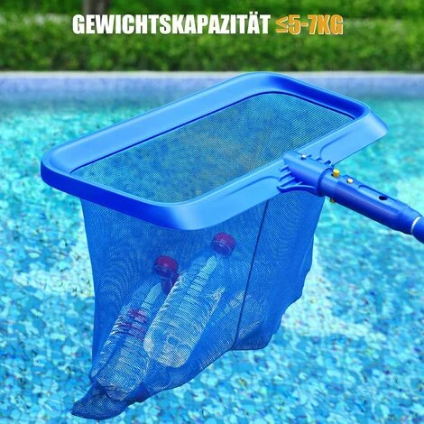 DECKON Oberfl?chen-Kescher, Professionelles Schwimmbecken-Bodennetz Mit Gro?er Kapazit?t, Oberfl?chenblatt-Sammlung Ohne Stangentiefes Kescher F��r Schwimmb?der, Teiche, Spas, Wasserparks, Blau 3 DECKON Oberfl?chen-Kescher, Professionelles Schwimmbecken-Bodennetz Mit Gro?er Kapazit?t, Oberfl?chenblatt-Sammlung Ohne Stangentiefes Kescher F��r Schwimmb?der, Teiche, Spas, Wasserparks, Blau – Bild 3
