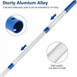 DECKON Schwimmbeckenboden-Kescher-Kit Mit Aluminium-Teleskopgriff, Schwimmbecken-Boden-Kescher-Kit F��r Schwimmbecken, Teiche, Springbrunnen, Teich, Reservoir Fische 9 DECKON Schwimmbeckenboden-Kescher-Kit Mit Aluminium-Teleskopgriff, Schwimmbecken-Boden-Kescher-Kit F��r Schwimmbecken, Teiche, Springbrunnen, Teich, Reservoir Fische -Poolreinigung Verkäufe 2022 66987810 5