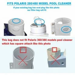 GESCHENKE Hochwertiger Anpassbarer Stringer-Beutel Für Polaris 280 Oder 480 Roboter-Poolreiniger -Poolreinigung Verkäufe 2022 67328414 3