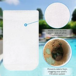 GESCHENKE 20 Stück Pool-Skimmersocken Elastische Nylongewebefilter Wiederverwendbarer Skimmer-Vorfilter Für Korbfalle Pollen Insekten Haare Baumblätter 20 Stück (ohne Behälter) -Poolreinigung Verkäufe 2022 67328534 4