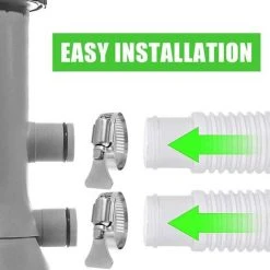 OUSUDELA Schwimmbadschlauch, Druckschlauch, Schwimmbadschlauch, Schwimmbadschlauch, Poolpumpenschlauch, Flexibler Schlauch, Pumpenschlauch, Saugschlauch, Schwimmbadschlauch, Schwimmbadschlauch, Weiß -Poolreinigung Verkäufe 2022 67418625 5