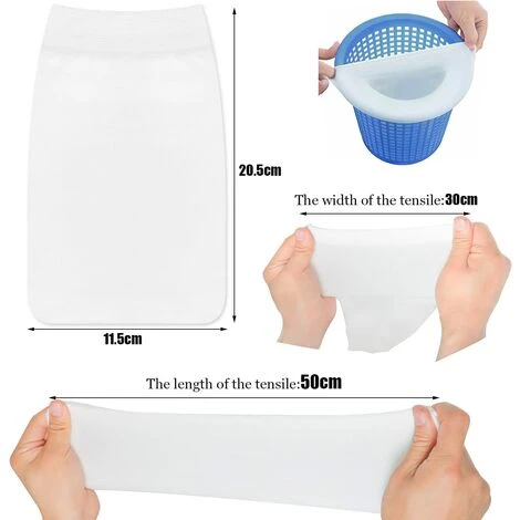 GDRHVFD Pool-Skimmer-Netz, Skimmer-Socke Pool-Skimmer-Filtersocke Schwimmbecken-Skimmer-Socken-Filter Blätter, Haare, Insekten, Pollen – 10 Stück 2 GDRHVFD Pool-Skimmer-Netz, Skimmer-Socke Pool-Skimmer-Filtersocke Schwimmbecken-Skimmer-Socken-Filter Blätter, Haare, Insekten, Pollen – 10 Stück – Bild 2